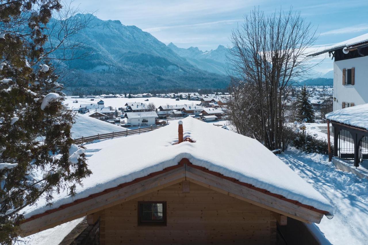 Achners Chalet Am Forsthaus Wallgau Bagian luar foto